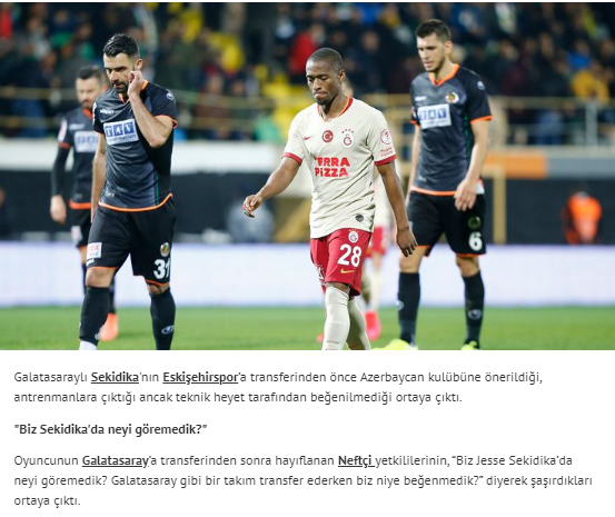 Türkiyə mətbuatı: "Neftçi" rəhbərliyi peşman olub"