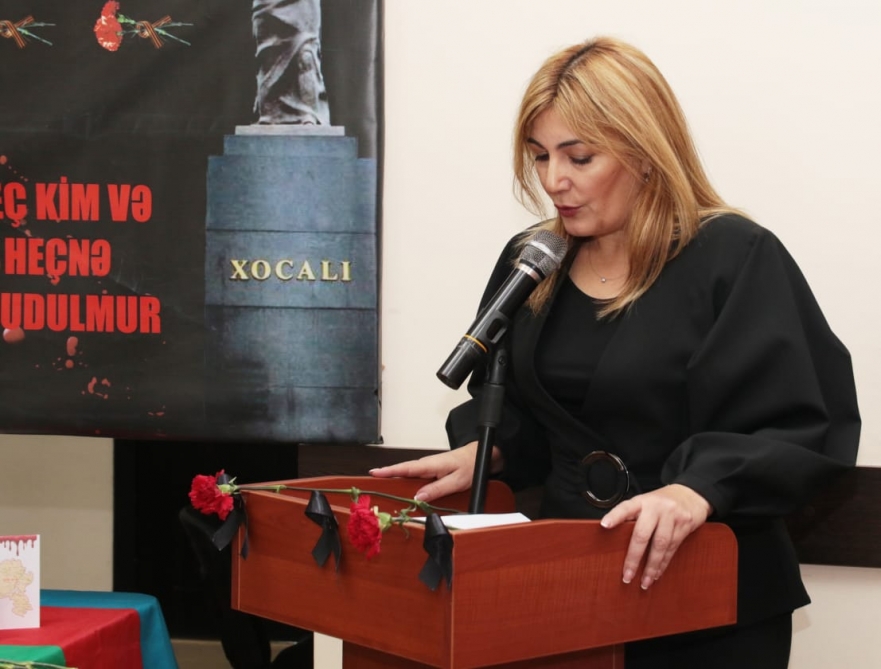 Xocalı faciəsi qurbanlarının xatirəsinə həsr edilən “Unutsaq, unudularıq” adlı tədbir təşkil olundu