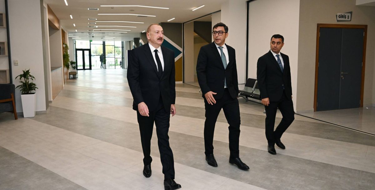 Azərbaycan Prezidenti İlham Əliyev Yevlax Olimpiya İdman Kompleksinin açılışında iştirak edib
