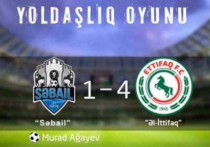 "Səbail" ərəblərə uduzdu