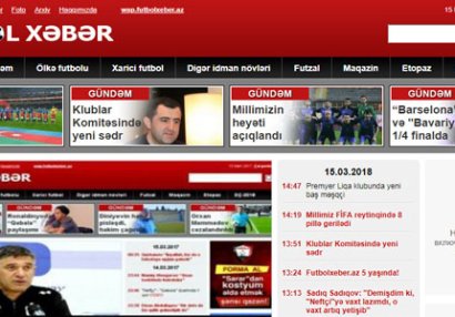 Futbolxeber.az 5 yaşında!