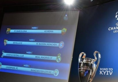 Çempionlar Liqası: 1/4 finalın təqvimi açıqlandı