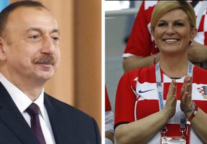 İlham Əliyev Kolinda Qrabar-Kitaroviçə əbrik məktubu göndərdib