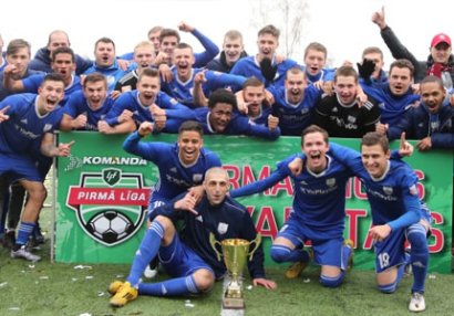 Azərbaycanlı futbolçu Latviyada çempion və bombardir oldu
