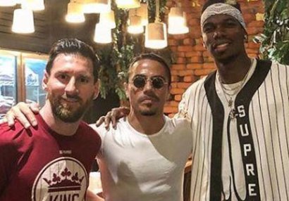 Messi və Poqba Nüsrətin qonağı oldu - VİDEO