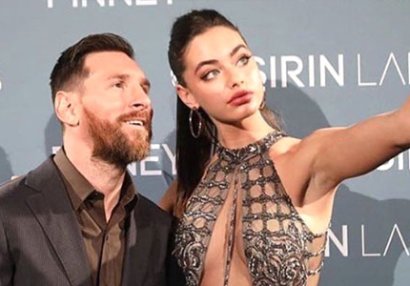 18 yaşlı modellə görüşən Messi özünü itirdi - FOTO/VİDEO