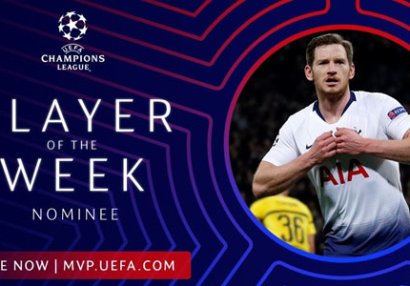 Çempionlar Liqasında həftənin ən yaxşı futbolçusu müəyyənləşdi