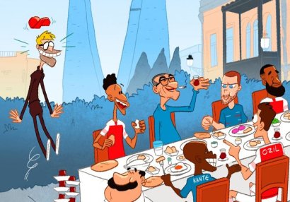 Omar Momani Kloppa karikatura ilə cavab verdi