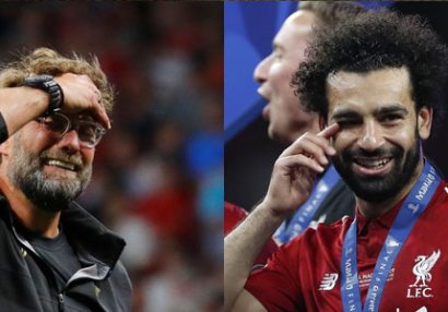 Klopp və Salahın göz yaşları - FOTOLAR