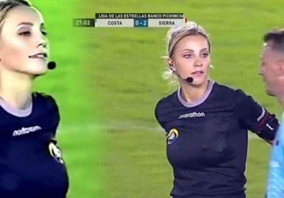 Futbolçu ilə zarafat etdi, bir anda məşhurlaşdı - VİDEO