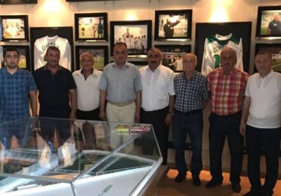 Nazim Süleymanov Lənkəranda futbol ictimaiyyəti ilə görüşdü - FOTOLAR