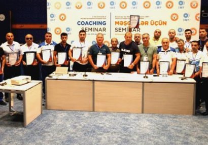 Azərbaycanda IWF-in İnkişaf Proqramı çərçivəsində məşqçilər üçün beynəlxalq seminar keçirilib - FOTO/VİDEO