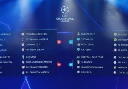 Çempionlar Liqasında ilk turun təqvimi