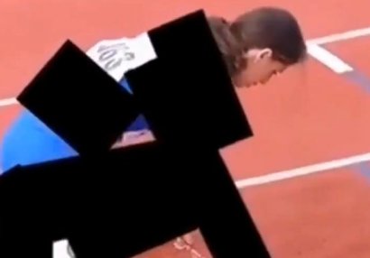 İran telekanalı yüngül atletika yarışını belə təqdim edib - VİDEO