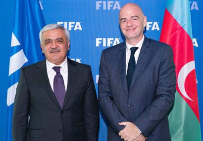 AFFA və FİFA prezidentləri görüşüb - FOTOLAR