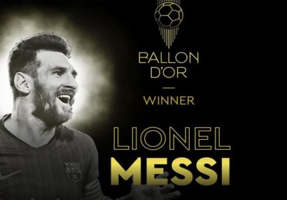 Messi 6-cı dəfə \