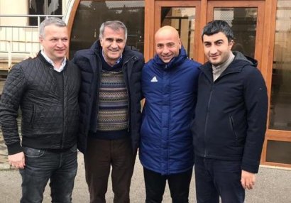 Şenol Güneş Bakıya gəldi - FOTO