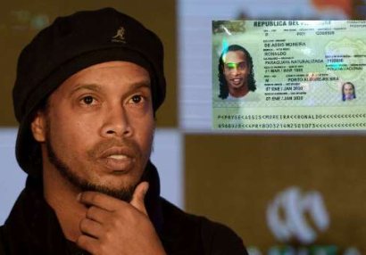 Ronaldinyo saxta pasportla saxlanıldı