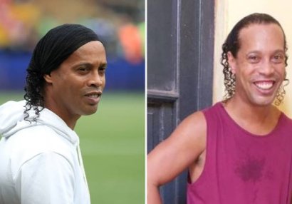 Paraqvaydakı həbsxanada Ronaldinyoya belə jest etdilər - FOTOLAR