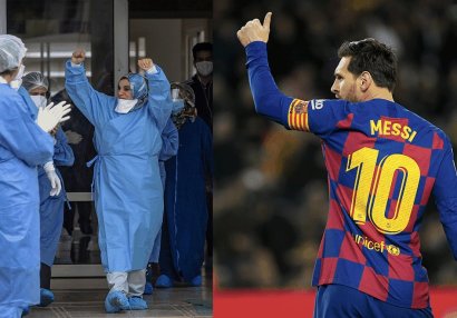 Messi həkimlərə təşəkkür etdi: \