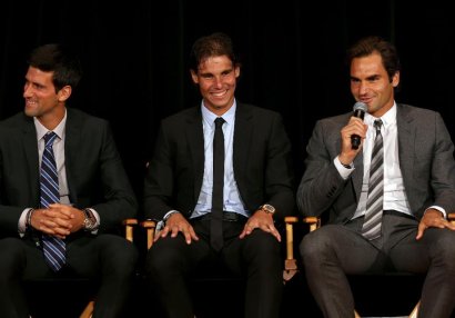 Cokoviç, Nadal və Federerdən örnək addım