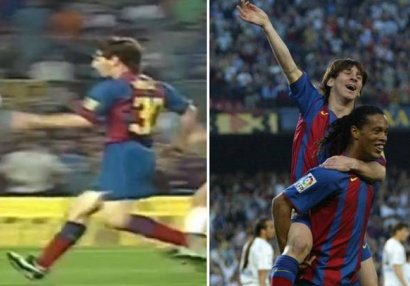 Futbol tarixini dəyişən əvəzetmə: Düz 15 il əvvəl Messi ilk qolunu vurmuşdu - VİDEO