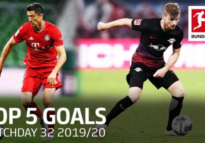 Bundesliqada 32-ci turun ən yaxşı 5 qolu - VİDEO