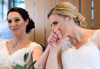 Azərbaycan çempionatının mükafatçısı həmcinsi ilə evləndi - FOTOLAR
