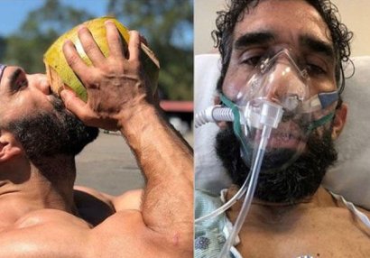 Koronavirusa yoluxan idmançı müalicədən sonra güzgüdə özünü tanımadı - FOTOLAR