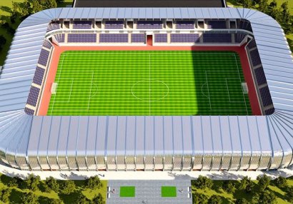 Sumqayıtda sökülən stadion necə olacaq? - FOTOLAR