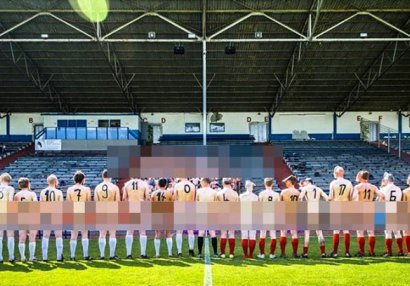 Futbolçular meydana çılpaq çıxdı - ŞOK SƏBƏB