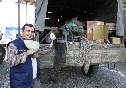 Ermənilər bu hərbi texnikaları qoyub qaçdılar 
