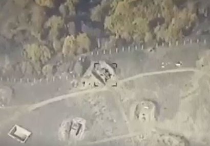 Ermənistan ordusunun KUB zenit raket kompleksi məhv edildi - VİDEO
