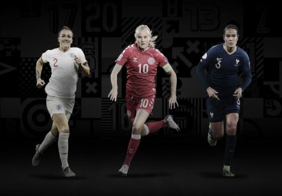 Ən yaxşı qadın futbolçu, qapıçı və baş məşqçi adına namizədlər