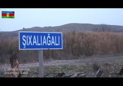 Cəbrayılın Şıxalıağalı kəndindən videogörüntülər