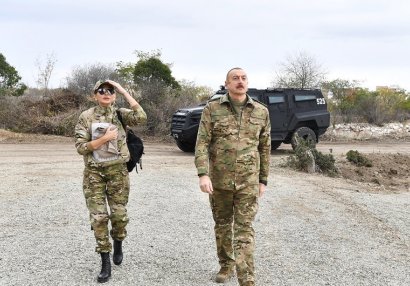 Prezident və birinci xanım Zəngilan və Qubadlı rayonlarına səfər ediblər - FOTOLAR