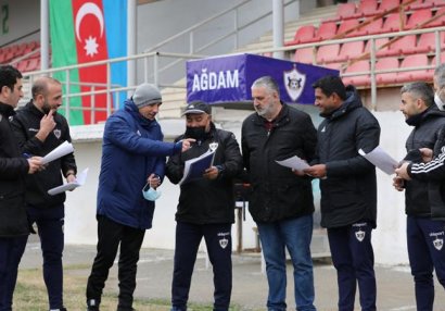 “Qarabağ” Ağdamda futbolçu seçir - FOTOLAR