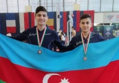 İki gimnastımız Macarıstanda medal qazandı - FOTOLAR