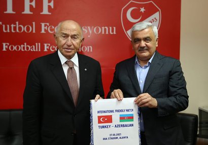 AFFA və TFF prezidentləri görüş keçirdi - FOTOLAR