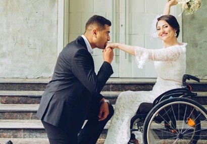 Paralimpiyaçımız Vətən Müharibəsi iştirakçısıyla evləndi - FOTOLAR