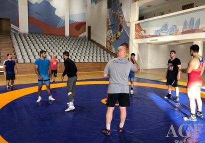 Güləşçilərimiz olimpiadaya hazırlaşır - VİDEO