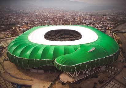 Dünyanın ən maraqlı stadionu Türkiyədə - FOTOLAR