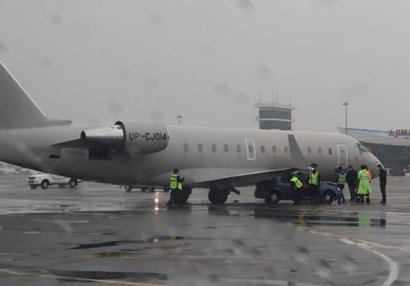 Bakıdan “Kayrat” komandasını aparan təyyarə qəzaya uğradı