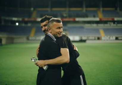 Mahir Emreli bazada Qurban Qurbanovla görüşdü