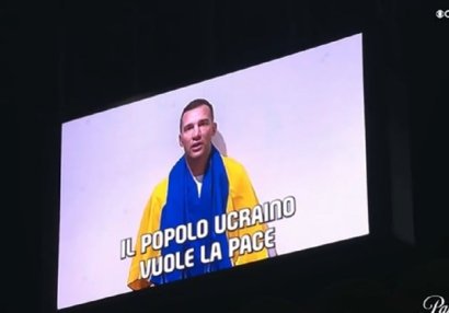 Şevçenko Milan derbisində videomüraciət etdi
