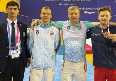 Gimnastımız Dünya Kubokunda medal qazandı