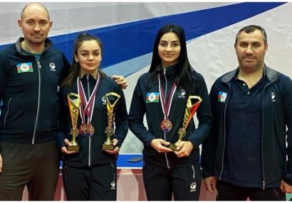 Azərbaycan millisi Slovakiyadan üç medalla dönür