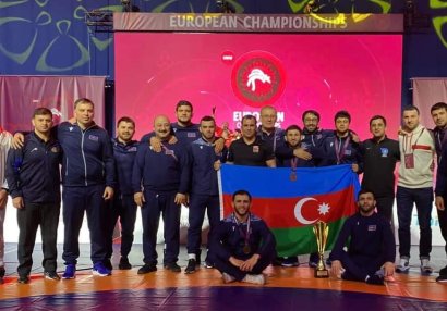 Yunan-Roma güləşi millimiz Avropa çempionu oldu