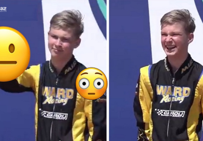 15 yaşlı rus pilot nasist jesti göstərdi - FOTO