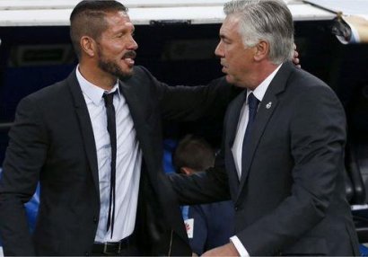 Ançelotti Madrid derbilərində Simeone ilə bacarmır